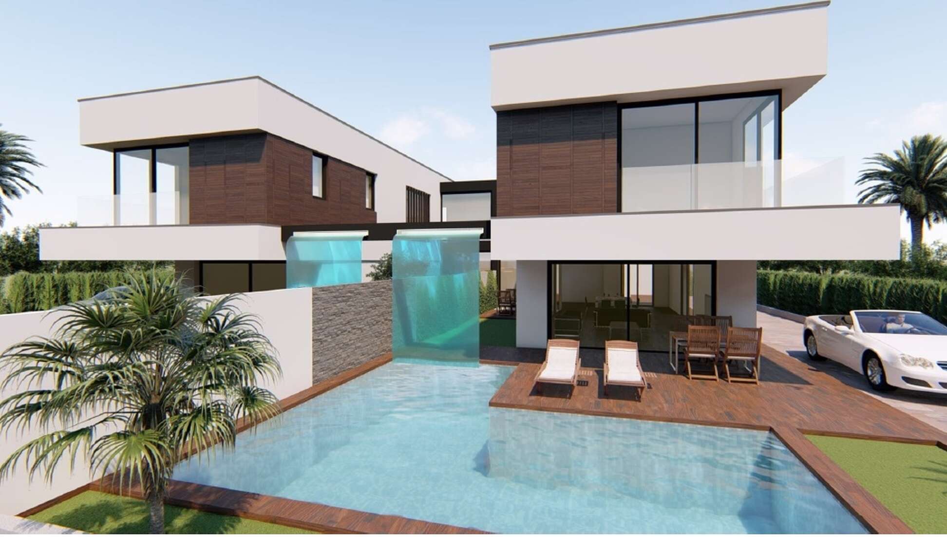 Modernes Haus im Bau mit Schwimmbad Empuriabrava, zu verkaufen ( B )