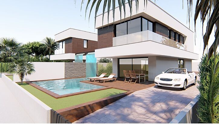 Casa d´estil modern en construcció amb piscina Empuriabrava, venda ( B )