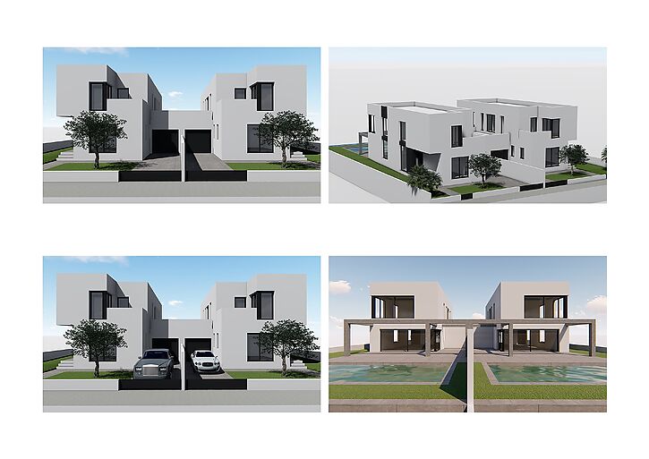 Casa en construcci&oacute; d&acute;estil modern al canal a la vente a Empuriabrava. ( A )