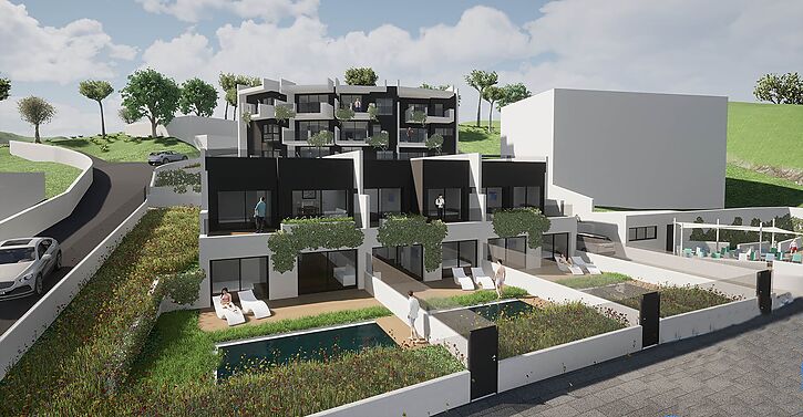 New first floor flat with sea views for sale, Roses P-1