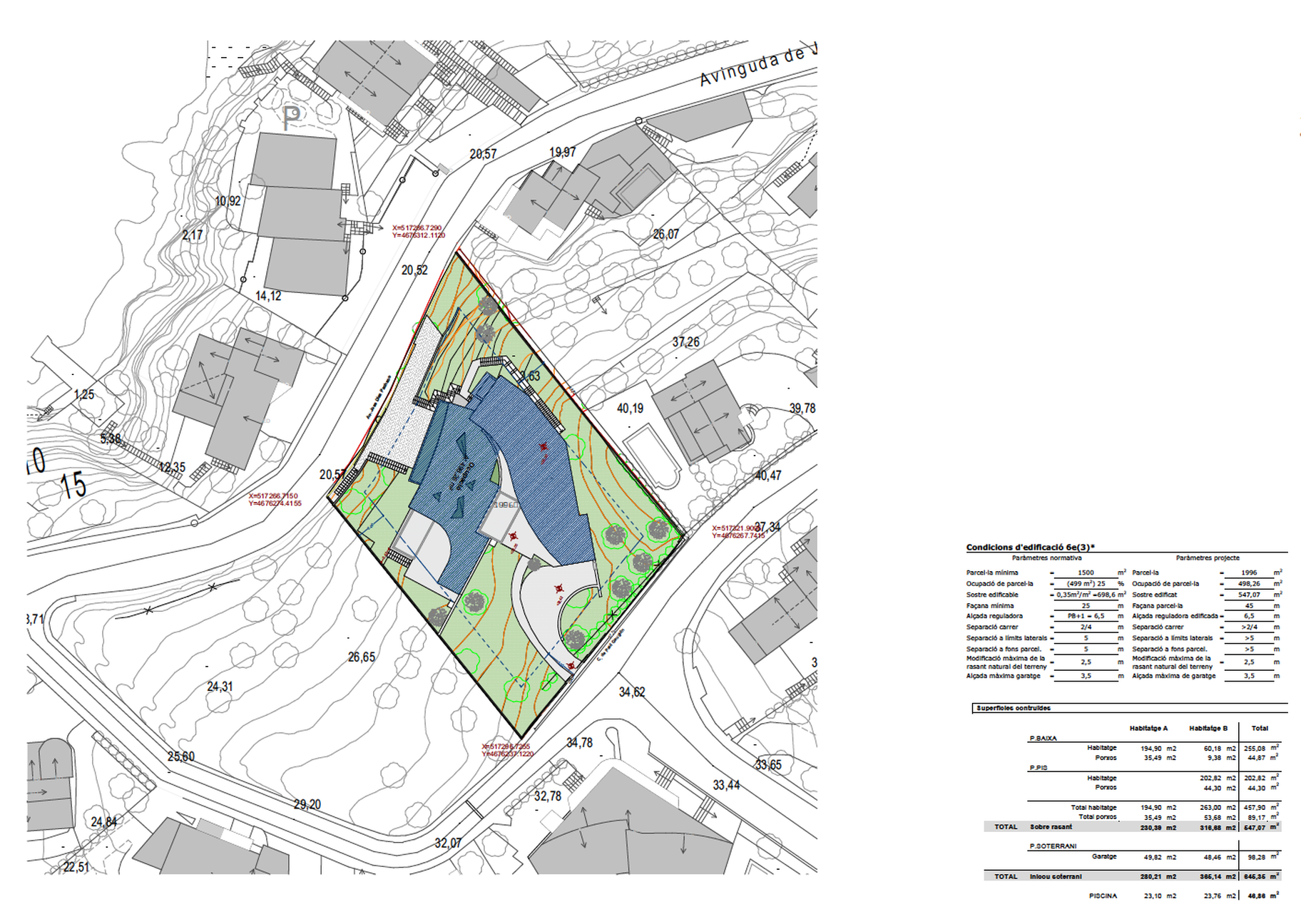 Projecte de construcció a 50 m de la platja d'Almadrava – Roses