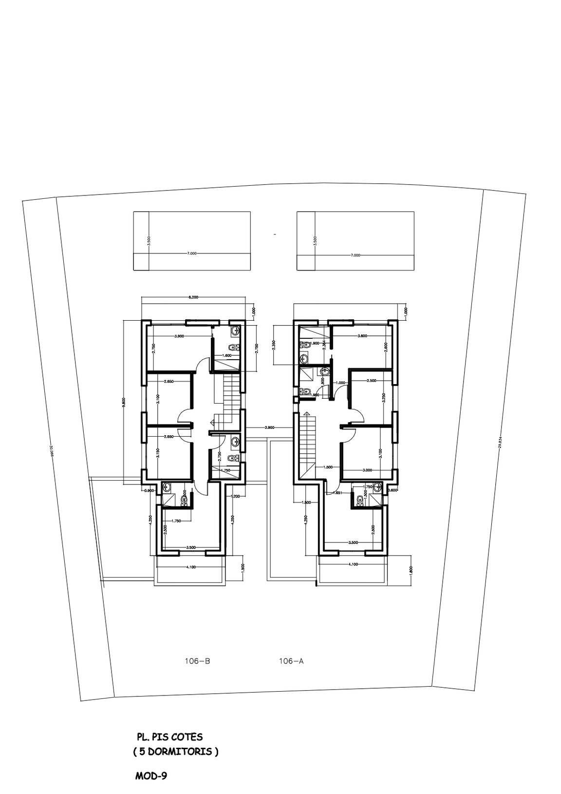 New development of 2 modern style houses for sale Empuriabrava ( B )