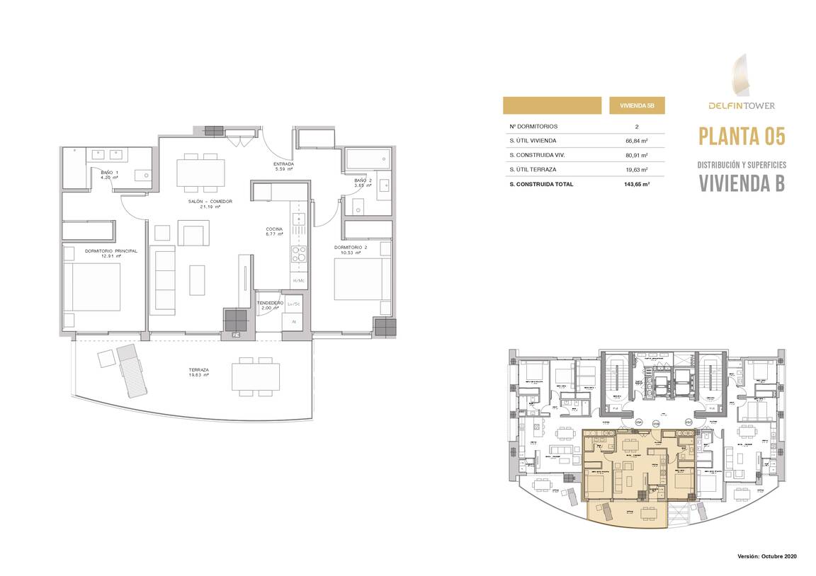 Precioso apartamento 1ª linea de mar planta 5ª-B venta en Benidorm
