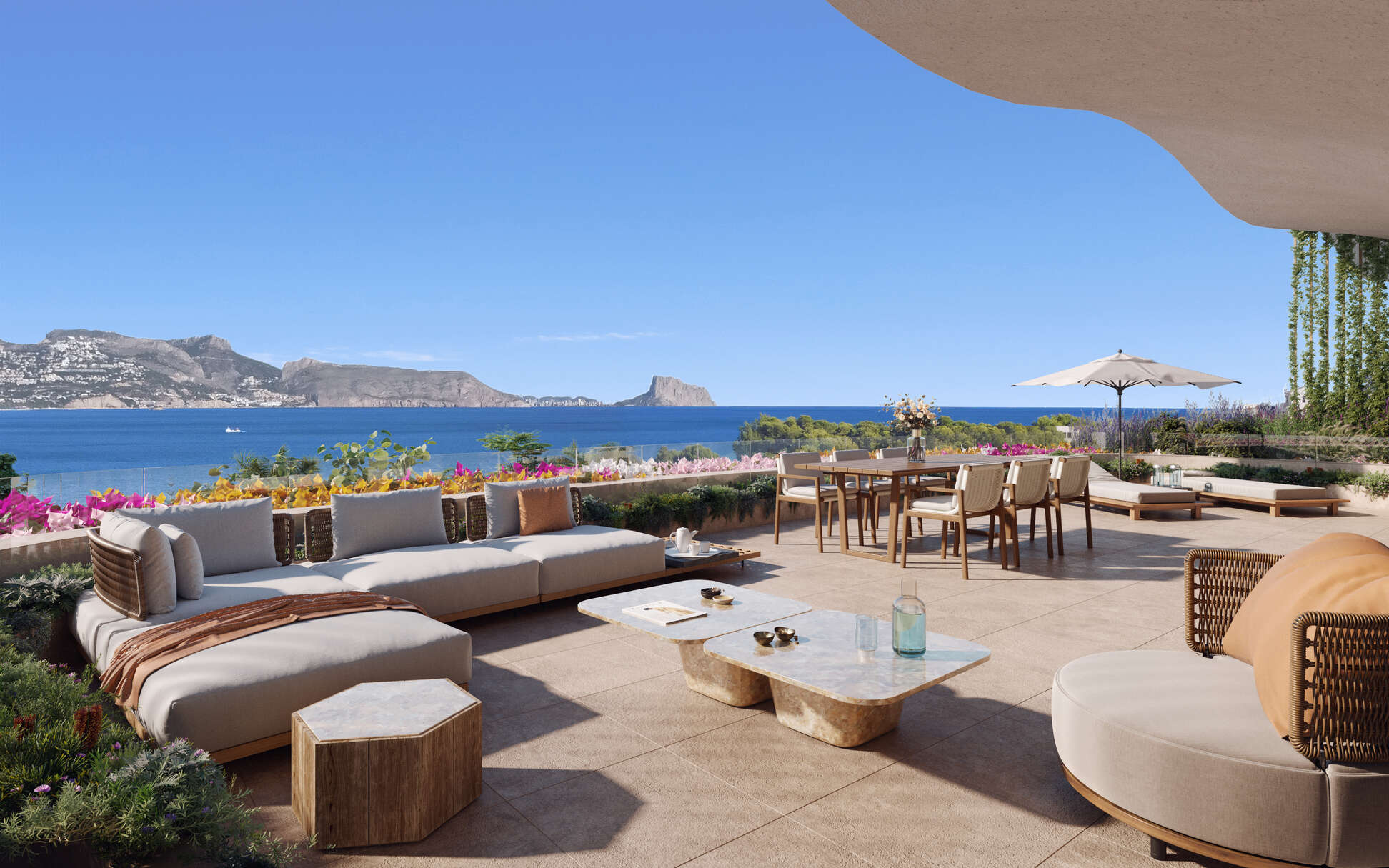 Appartement de nouvelle construction à vendre avec vue sur la mer à l´Albir, Alicante