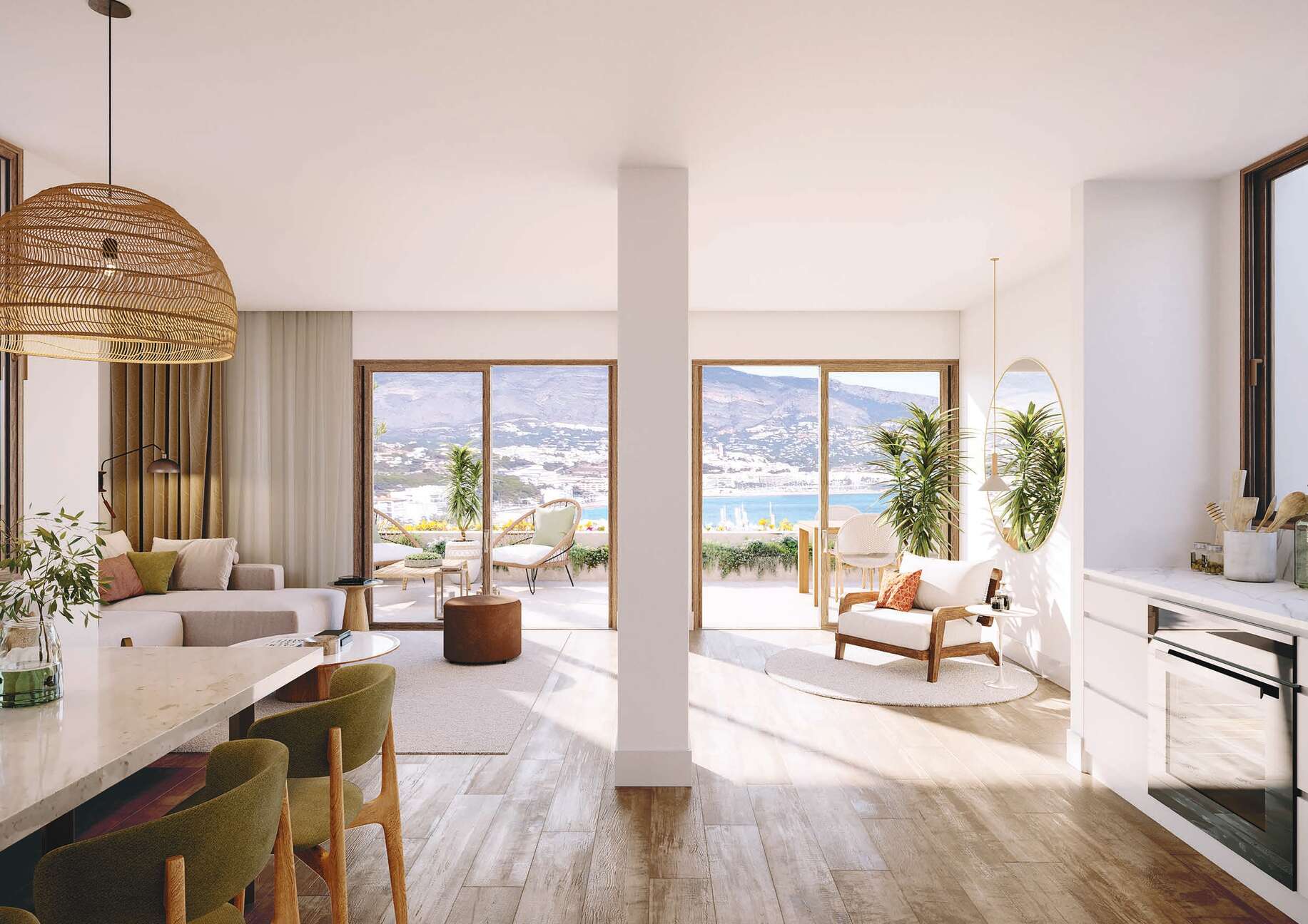 Neubauwohnung zum Verkauf mit Meerblick in l´Albir, Alicante